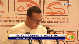 Tourism CS Najib Balala call for unity among hotel keepers CitizenExtra [upl. by Swanson]