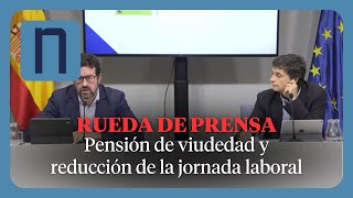 Joaquín Pérez y Borja Suárez RESPONDEN a NoticiasTrabajo viudedad y reducción de la jornada laboral [upl. by Josefa]