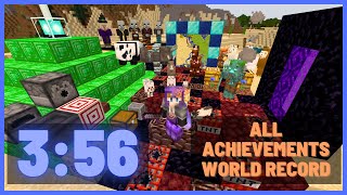 Minecraft All Achievements World Record 35647 [upl. by Adalheid]