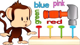 Learn Colors Numbers with Monkey  Educational Kids Puzzle Games Monkey Preschool FixIt [upl. by Liahus]