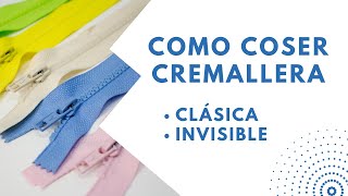 Como coser CREMALLERAS  Invisible y clásica muy fácil [upl. by Dnana847]