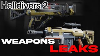 Weapons LEAK Crossbow shotguns AR in Helldivers 2 [upl. by Milde]