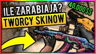 ILE ZARABIAJĄ TWÓRCY SKINÓW W CSGO  W CSGO [upl. by Elfreda]