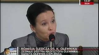 Komisja śledcza ds Krzysztofa Olewnika 116 [upl. by Munster]