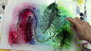 YUPO AND LIQUID WATERCOLORS  ABSTRACT PART 1 [upl. by Faulkner]