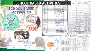 School Based Activity File in Hindi Medium  BEd [upl. by Ecurb]