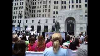 Cynthia Nixon speaks at NY4Women Rally [upl. by Susejedesoj50]