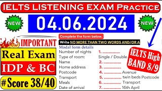 IELTS LISTENING PRACTICE TEST 2024 WITH ANSWERS  04062024 [upl. by Scheider]