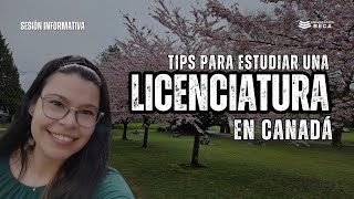 Tips para estudiar en Canadá🍂  Taller con ExBecario [upl. by Ardnuasak751]