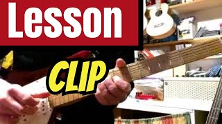 Blues in G  Playing over changes simple example Guitar Lesson Clip [upl. by Tiena]