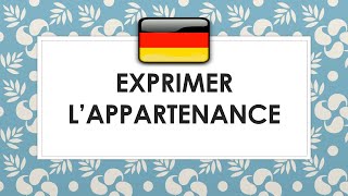 Exprimer lappartenance en allemand les déterminants possessifs le génitif saxon et von [upl. by Leanora]