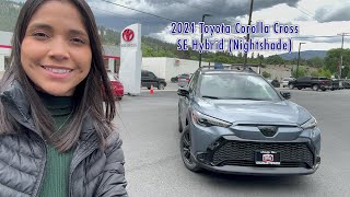 2024 Toyota Corolla Cross SE Hybrid Nightshade [upl. by Jonna]