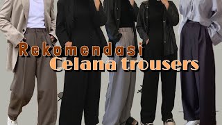 SHOPEE HAUL CELANA TROUSERS WANITA  CELANA BAHAN [upl. by Yeltrab894]