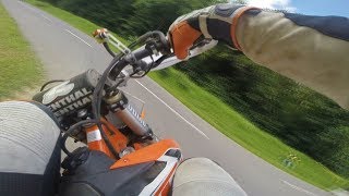 Supermoto on racetrack  RAW 6  KTM SXF 450  Kirchheim unter Teck [upl. by Diraj]