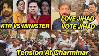 KTR Pe Samantha Ke Divorce Ka Ilzaam  Waris Pathan On Love Jihad  Tension At Charminar [upl. by Gareri]