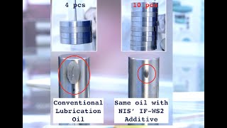 The Timken Test of IFWS2 nanoparticles Formulated Oil Additive [upl. by Lot]