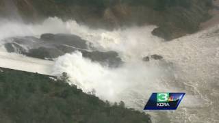 Oroville Dam Spillway 02102017 RAW [upl. by Mmada]