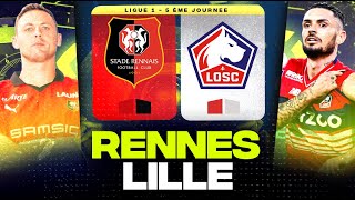 🔴 RENNES  LILLE  Gros choc au Roazhon Park avant lEurope  srfc vs losc   LIGUE 1  LIVEDIRECT [upl. by Aenert]