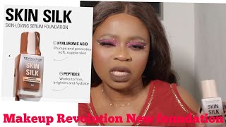 Testing New Makeup Revolution Skin Silk Foundation [upl. by Sidky]