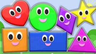 The Shapes Songs Shapes Phonics Song  Triangle Rectangle Rhymes Learning Shapes CL Kids abcd [upl. by Annoeik]