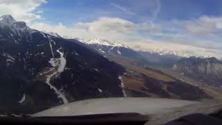 ✈Innsbruck Airport  Visual Approach amp Landing Cockpit View [upl. by Felizio]