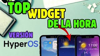 Top 3 Widget de la Hora para Xiaomi  Redmi  Redmi Note [upl. by Carmen198]