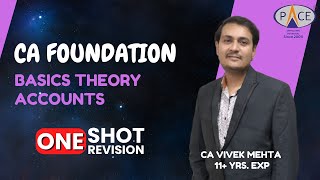 Basics Theory  CA Foundation Account Jan’25  One Shot by CA Vivek Мehta PACE Indore [upl. by Blayne]