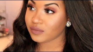 Orange Copper Makeup Tutorial  NitraaB [upl. by Vins]