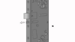 Solenoid lock Abloy EL582 installation videowmv [upl. by Oneladgam]