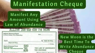 RepostAttract Money🍀💰Manifest Any Amount Of Money🍀💰Using Law of Attraction🍀💰Law of Abundance Cheque [upl. by Ky]