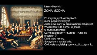 Ignacy Krasicki  ŻONA MODNA [upl. by Stoll604]