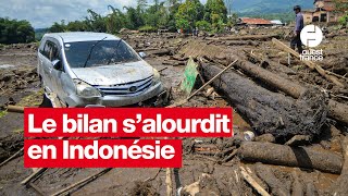 En Indonésie le bilan des inondations porté à 44 morts [upl. by Acassej262]