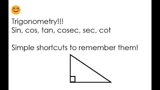 Maths  Trigonometric Ratios Shortcuts 🤓 [upl. by Nyrat]