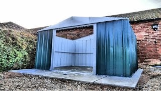 Yardmaster Metal Garden Shed Build Stop Motion Timelapse [upl. by Bergerac]