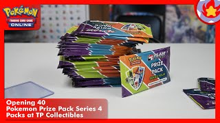 Opening 40 Pokemon Prize Pack Series 4 Packs at TP Collectibles  Pokemon TCG [upl. by Marten]