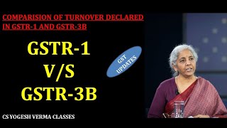 GSTR1 VS GSTR3B COMPARISON DIFFERENCE IN GSTR1 AND GSTR3B  DIFFERENCE IN GSTR3B AND GSTR2B gst [upl. by Osmund]