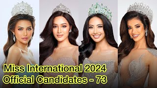 Miss International 2024 Official Candidates missinternational missinternational2024 [upl. by Emerick]