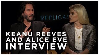 Keanu Reeves and Alice Eve Interview  Replicas [upl. by Enaht252]