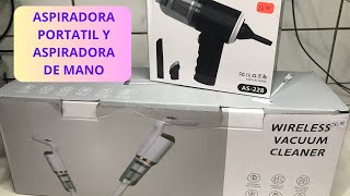 REVIEW ASPIRADORA DE MANO Y PORTATIL [upl. by Nywroc]