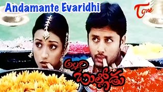 Allari Bullodu  Andamante Evaridhi  Trisha  Nithin  Telugu Song [upl. by Ellenod82]