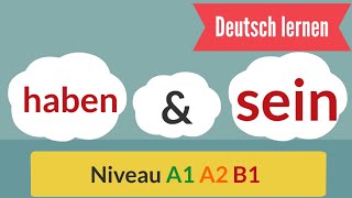 57  German learn  Deutsch lernen  Die Verben haben und sein einfach erklärt mit Beispielsätzen [upl. by Draned]