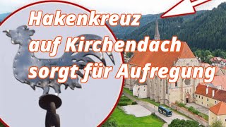 Hakenkreuz auf Kirchendach sorgt für Aufregung [upl. by Bea]