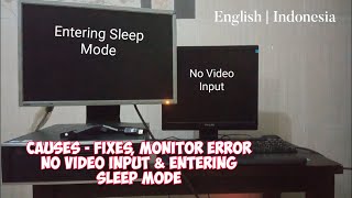 Solusi Monitor Error No Video Input Entering Sleep Mode Update 2022 [upl. by Acinomad]