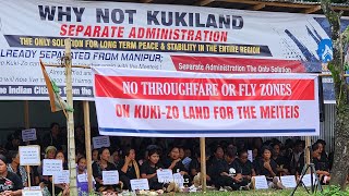 Sit in Protests At Gamgiphai Sadar Hills Kukizo Land [upl. by Yssak266]