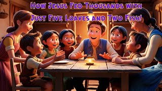 Bedtime Story How Jesus Fed Five Thousand with Just Five Loaves and Two Fish [upl. by Margery]