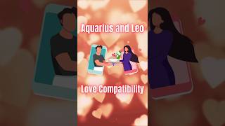 Aquarius and Leo Love Compatibility shorts aquariussign leosign [upl. by Eerbua795]