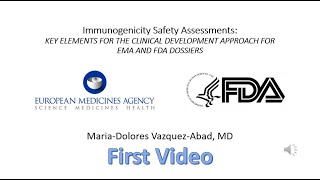 FDA EMA clinical immunogenicity safety assessments first video [upl. by Anisamoht876]