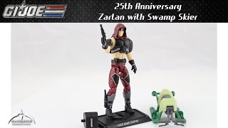 GI Joe 25th Anniversary Zartan with Swamp Skier Unboxing and Review [upl. by Atalanti96]