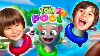 TALKING TOM POOL con Dani y Evan 🌊Juegos y aplicaciones para niños [upl. by Mccreery]