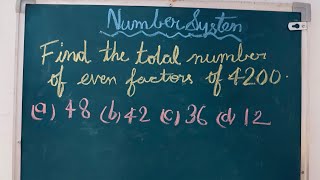 Number of Even factors  Number of factors  Find the even factors of  Factor formula ssc maths [upl. by Kassia426]